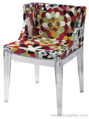 morden fabric acrylic crystal chair