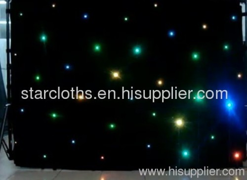 Super HOT! night club led fabric star curtain & curtains for festival