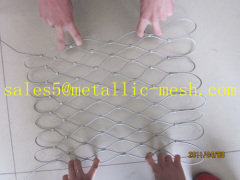 Stainless steel wire rope mesh net