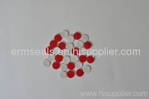 Red PTFE/White Silicone Septa 9×1mm