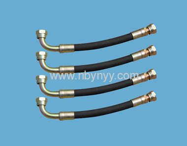 hydraulic hose assembly of engineering machinery hydraulic hose with pipe fitings