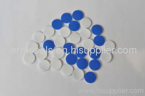 17×1.5mm Blue PTFE/White Rubber Silicone Septum