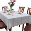 White Dining Table Covers, Elegant Wipe Clean PVC Table Cloth, No Need To Wash Or Iron