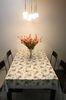 Hard Wearing Flower Printed Custom Table Cloth With Eco-Friendly PVC For Dining Room