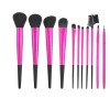 New arrival!!Long metal handle 11pcs Cosmetic brush set