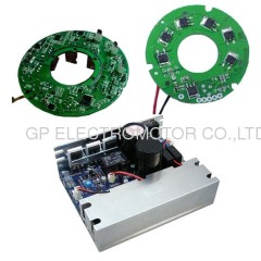 48V BLDC motor driver with for 102mm external rotor motor and fan