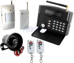 Wireless GSM alarm system with LCD
