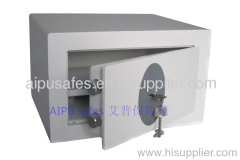 Home & Office safes T220-K/ Double wall / fire proof / Lazer cut door / Key lock / White beige/ EN14450 -S2.