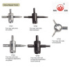High quality Four way steel valve repair tool
