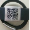 new arrival steel with silicone bracelet with QR