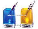 Electric Digital Clocks, Colorful Pen Container Clock With Calendar and Night Light