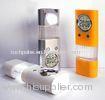 Silk Print Mini LED Flashlights with Clock, Alarm, Night Light and Rotatable Lamp Holder