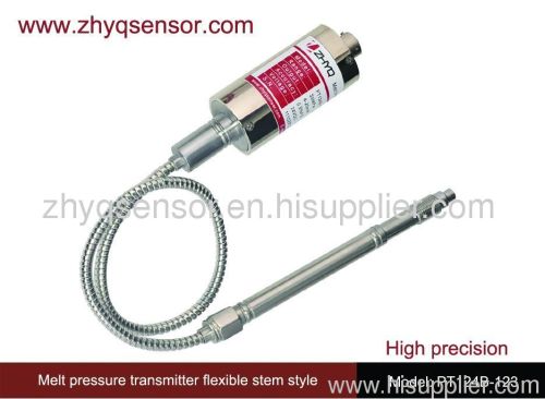 High precision melt pressure transmitter