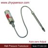 Auto-zero Adjust melt pressure transducer