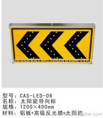 Traffic motorway signage solar energy guidance sign