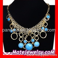 2013 Fashion Choker Gold Chain Resin Bib Necklaces Wholesale For Women