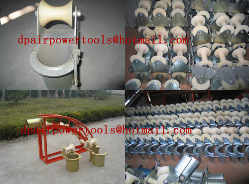 Cable roller galvanized Cable roller with ground plate