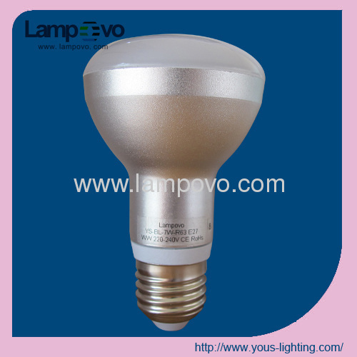 E27 SMD5630 7W LED BULB Aluminum R63