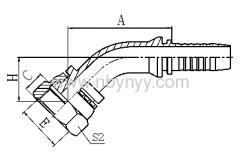 20231/20231-T 30° METRIC FEMALE FLAT SEAT GB/T 9065.3 HYDRAULIC TUBE FITTING HOSE FITTING PIPE FITTING