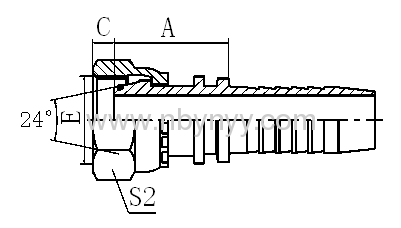 20411/20411-T METRIC FEMALE 24° CONE O-RING L.T.DIN3865 HYDRAULIC TUBE FITTING HOSE FITTING PIPE FITTING