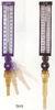 Brass V - Shape HVAC 9&quot; Vari - angle Industrial Glass Thermometer For Tanks, Pipelines