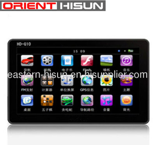 2012 New Design with High Quality G10 7.0 inch GPS Navigators Language Option French
