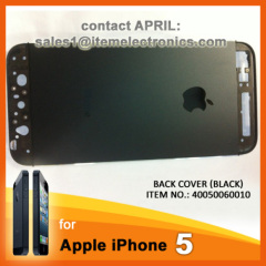 Metal iPhone 5 Back Cover Housing with Middle Frame Bezel - Black