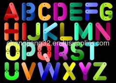 Fluorescent alphabet series