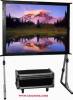 large Easy fold stage projection screen with draper kit available