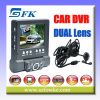 Portable HD Dual Lens Car Camera Vehicle Blackbox DVR (L1000)