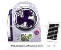 china Solar Rechargeable Fan supplier