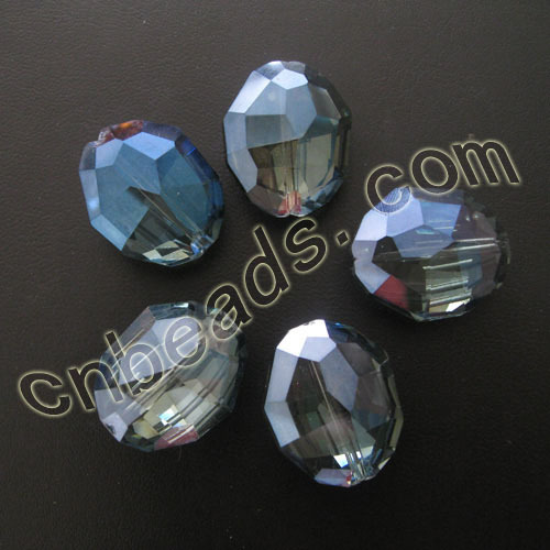 faceted oval large crystal beads wholesale from China beads factory