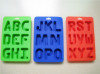 Alphabet shape silicone chocolate moulds