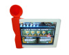 Silicone ipad horn new design stand speakers for ipad