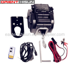 12 Volts DC Input 2000lbs pulling electric yacht trailer winch