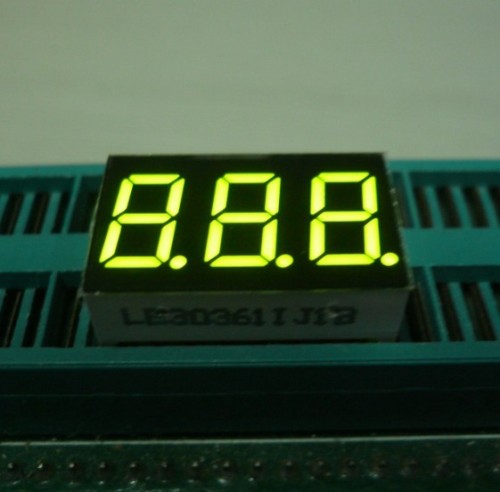 Ultra Blue,White,Green,Red and Amber 3 digit 0.36series 7 segment led numeric displays