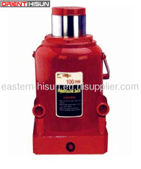 180mm lifting height 100 ton load hydraulic bottle jack for garage service