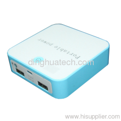 Blue color 7200mah Li-polymer mobile banks