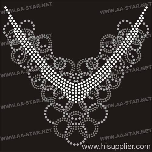 hot fix crystal rhinestone motif