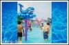 Kids / Adults Entertainment Whale Spray Park Equipment For 0.3 - 0.6m Water Depth