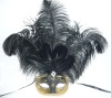 Mardi gras feather mask