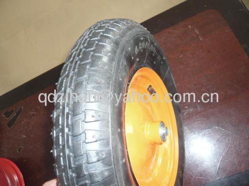 4.00-8 rubber wheel for wheelbarrow for russia market