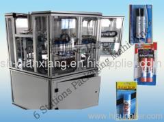 Plastic card packaging machine