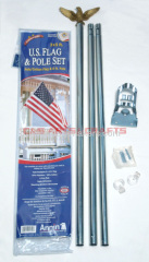 Custom USA outdoor flagpole