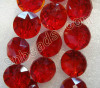 Chinese cut ruby round crystal beads wholesale from China beads factory