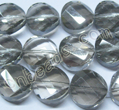 twist round diamond cut crystal beads wholesale from China beads factory
