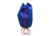 Blue 600D Polyester / Nylon Promotional Shopping Bags With Red String For Hikers, Sailors