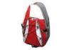 Red Customed Fashionable 600D Polyester Sling Backpacks For Hikers, Sports Enthusiasts