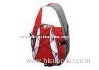 Red Customed Fashionable 600D Polyester Sling Backpacks For Hikers, Sports Enthusiasts