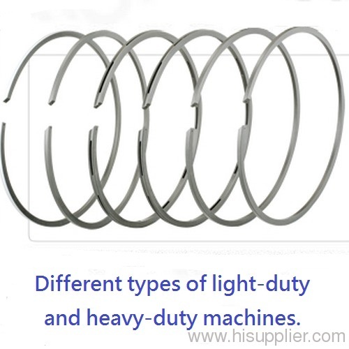 Piston rings for machinery